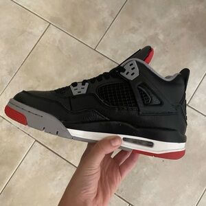 Jordan Black and Red Athletic Shoes